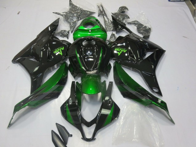 2009-2012 Spezial Grün Glänzendes Schwarz Honda CBR600RR Motorrad Verkleidungen 2009-2012 Spezial Grün Glänzendes Schwarz Honda CBR600RR Motorrad Verkleidungen