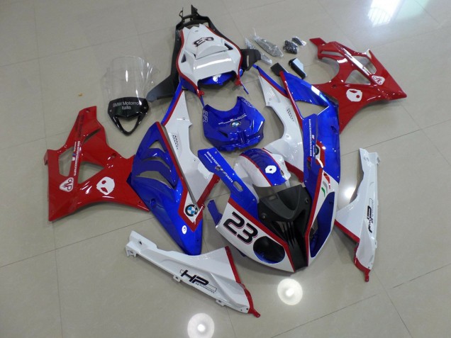 2009-2014 Alien Blau & Weiß BMW S1000RR Motorrad Verkleidungen