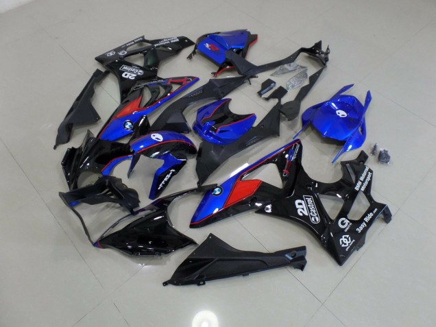 2009-2014 Alien Blau & Weiß BMW S1000RR Motorrad Verkleidungen