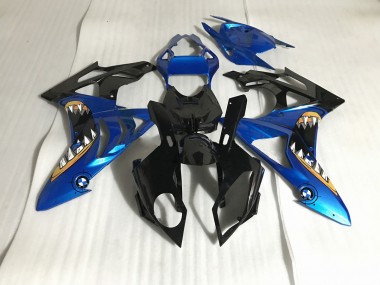 2009-2014 Alien Blau & Weiß BMW S1000RR Motorrad Verkleidungen