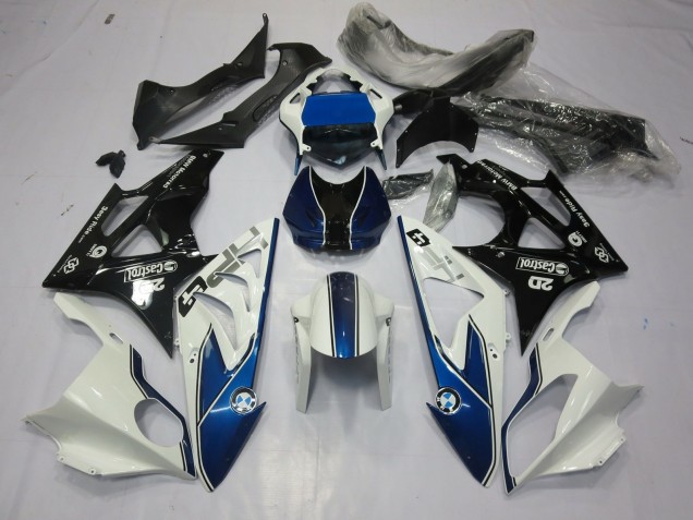 2009-2014 Alien Blau & Weiß BMW S1000RR Motorrad Verkleidungen