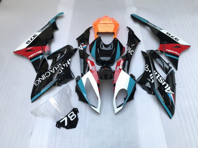 2009-2014 Alien Blau & Weiß BMW S1000RR Motorrad Verkleidungen