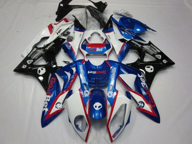 2009-2014 Alien Blau & Weiß BMW S1000RR Motorrad Verkleidungen