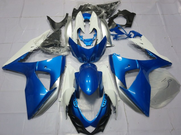 2009-2016 Blau & Weiß Suzuki GSXR 1000 Motorrad Verkleidungen 2009-2016 Blau & Weiß Suzuki GSXR 1000 Motorrad Verkleidungen