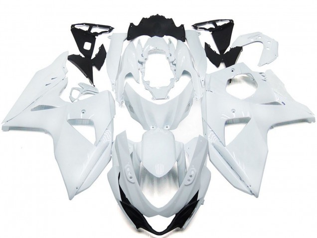 2009-2016 Einfarbig Glänzend Weiß Suzuki GSXR 1000 Motorrad Verkleidungen