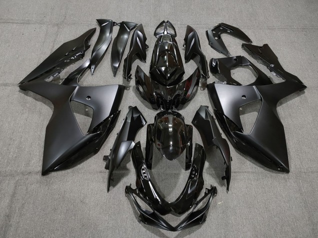 2009-2016 Glanz & Matt Schwarz Stil Suzuki GSXR 1000 Motorrad Verkleidungen