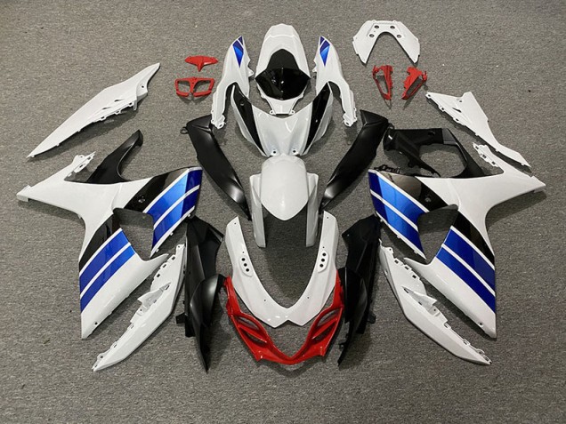 2009-2016 Glänzend Weiß Blau Schwarz & Rot Suzuki GSXR 1000 Motorrad Verkleidungen