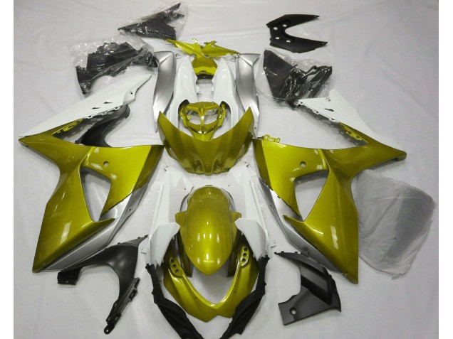 2009-2016 Glänzend Gelb & Weiß Suzuki GSXR 1000 Motorrad Verkleidungen 2009-2016 Glänzend Gelb & Weiß Suzuki GSXR 1000 Motorrad Verkleidungen
