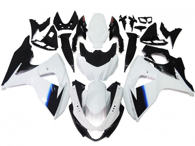 2009-2016 Glänzend Weiß & Schwarz Suzuki GSXR 1000 Motorrad Verkleidungen