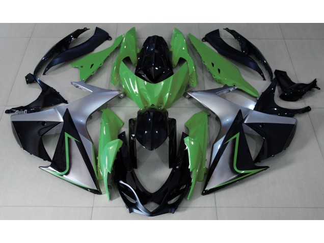 2009-2016 Grün-Silber & Schwarz Suzuki GSXR 1000 Motorrad Verkleidungen