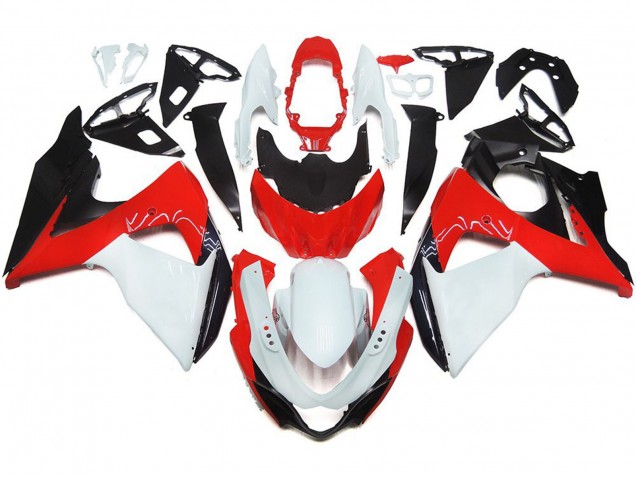 2009-2016 Rot Glänzend Mit Weiß & Schwarz Suzuki GSXR 1000 Motorrad Verkleidungen 2009-2016 Rot Glänzend Mit Weiß & Schwarz Suzuki GSXR 1000 Motorrad Verkleidungen
