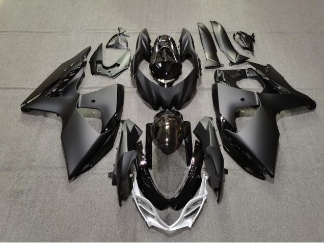 2009-2016 Schlichte Matt & Glänzendes Schwarz Suzuki GSXR 1000 Motorrad Verkleidungen