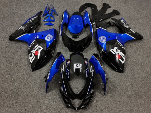 2009-2016 Schwarz & Blau Mit Benutzerdefinierten Logos Suzuki GSXR 1000 Motorrad Verkleidungen