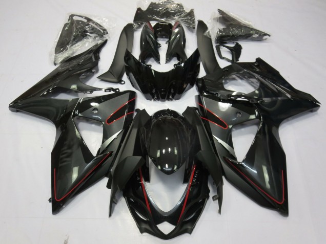 2009-2016 Silber Schwarz & Rot Suzuki GSXR 1000 Motorrad Verkleidungen