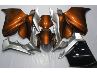 2010-2013 Orange & Silber Honda VFR1200 Motorrad Verkleidungen