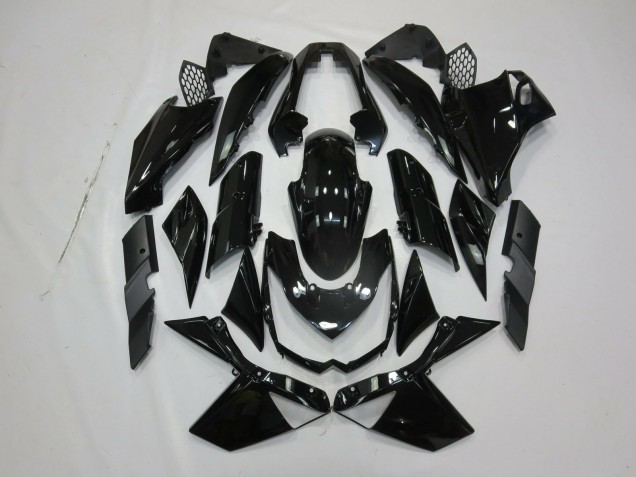 2010-2013 Schwarz Glänzend Kawasaki Z1000 Motorrad Verkleidungen