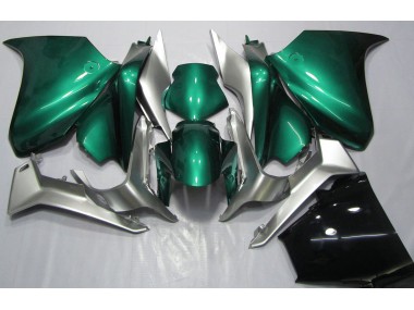 2010-2013 Seeschaumgrün & Silber Honda VFR1200 Motorrad Verkleidungen