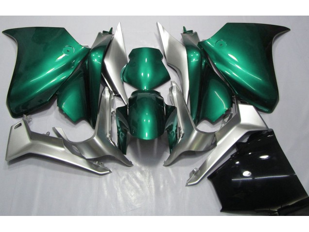 2010-2013 Seeschaumgrün & Silber Honda VFR1200 Motorrad Verkleidungen