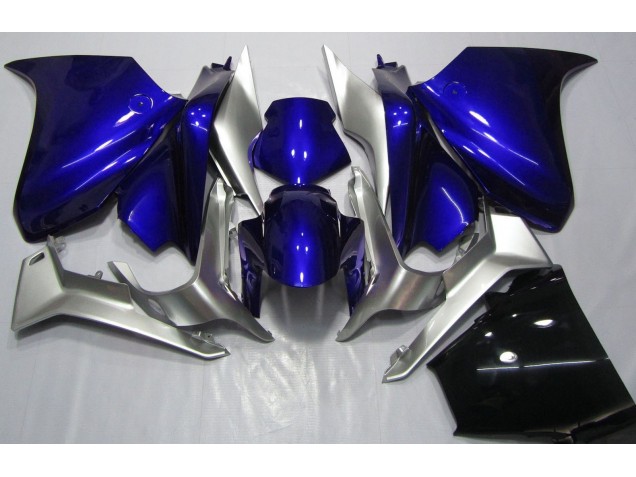 2010-2013 Tiefes Blau & Silber Honda VFR1200 Motorrad Verkleidungen