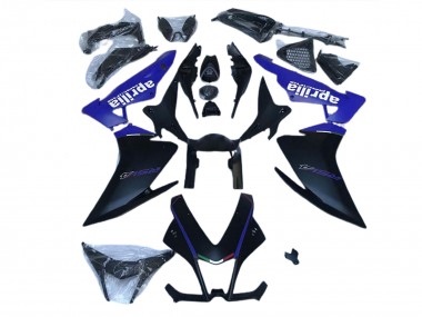 2010-2015 Matt Schwarz & Blau Aprilia RSV4 1000 Motorrad Verkleidungen