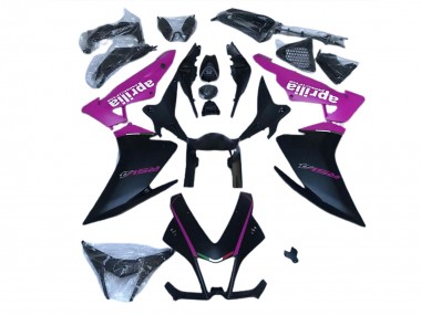 2010-2015 Matt Schwarz & Pink Aprilia RSV4 1000 Motorrad Verkleidungen