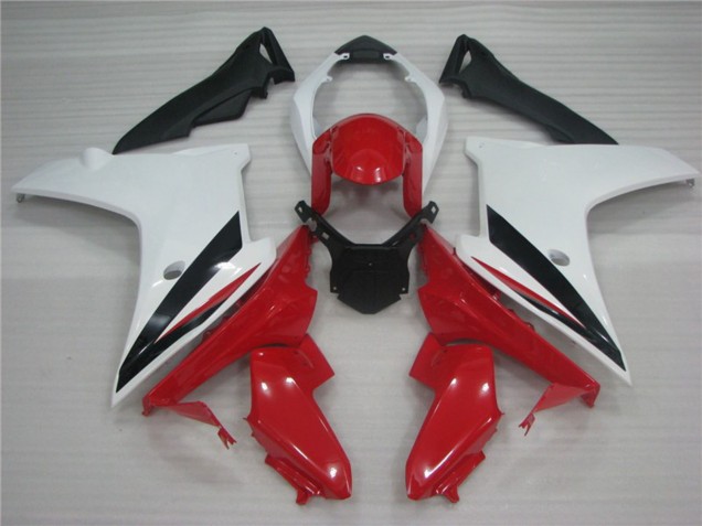 2011-2012 Weiß Rot & Schwarz Honda CBR600F Motorrad Verkleidungen