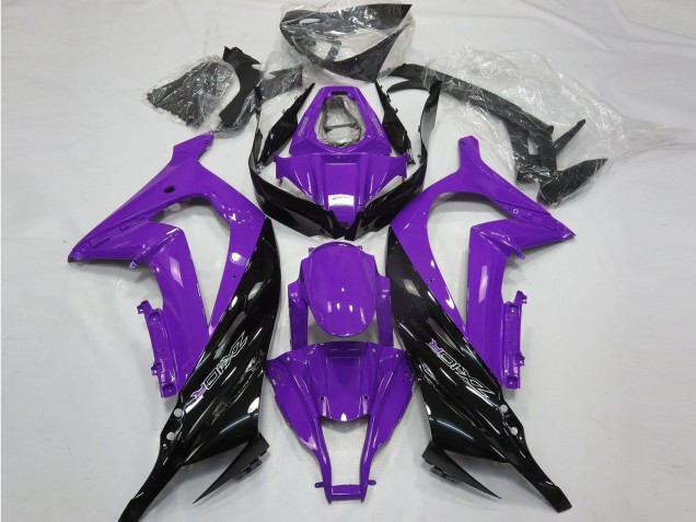 2011-2015 Glanz Lila & Schwarz Kawasaki ZX10R Motorrad Verkleidungen