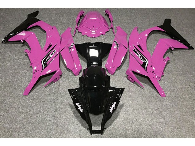 2011-2015 Glanzrosa & Logos Kawasaki ZX10R Motorrad Verkleidungen