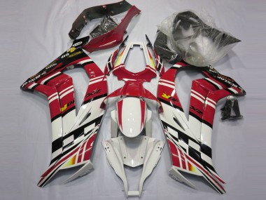 2011-2015 Rot Schwarz & Weiß Kawasaki ZX10R Motorrad Verkleidungen