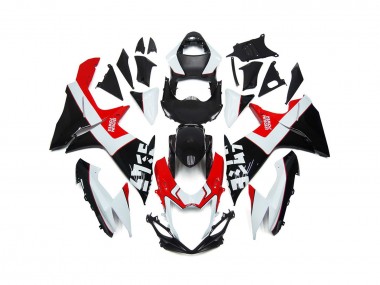 2011-2024 Benutzerdefiniert Rot & Schwarz Mit Logos Suzuki GSXR 600-750 Motorrad Verkleidungen
