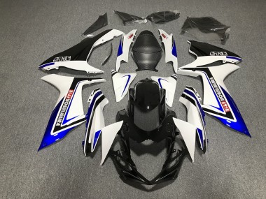 2011-2024 Blau Schwarz & Weiß Schrift Suzuki GSXR 600-750 Motorrad Verkleidungen