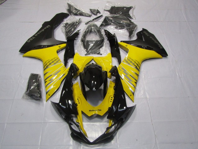 2011-2024 Gelb Matt Schwarz Suzuki GSXR 600-750 Motorrad Verkleidungen