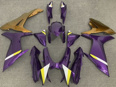 2011-2024 Glanz Lila & Gold Suzuki GSXR 600-750 Motorrad Verkleidungen