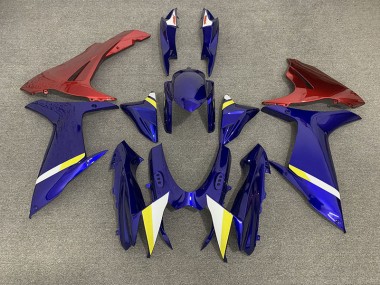 2011-2024 Glänzend Blau & Pink Suzuki GSXR 600-750 Motorrad Verkleidungen