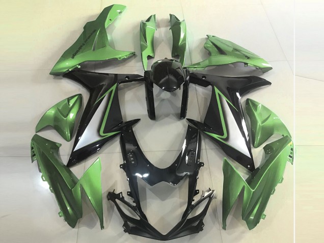 2011-2024 Glänzend Grün Kanten Suzuki GSXR 600-750 Motorrad Verkleidungen