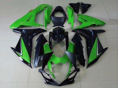 2011-2024 Glänzend Grün & Schwarz Suzuki GSXR 600-750 Motorrad Verkleidungen
