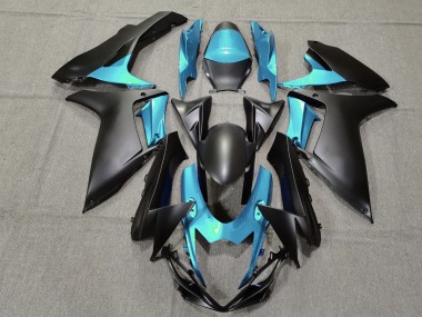 2011-2024 Hellblau & Matt Schwarz Suzuki GSXR 600-750 Motorrad Verkleidungen