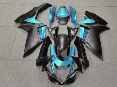 2011-2024 Hellblau & Matt Schwarz Suzuki GSXR 600-750 Motorrad Verkleidungen