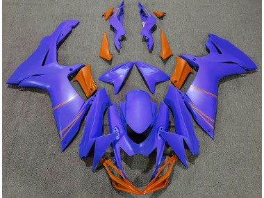 2011-2024 Matt Ozeanblau & Orange Suzuki GSXR 600-750 Motorrad Verkleidungen