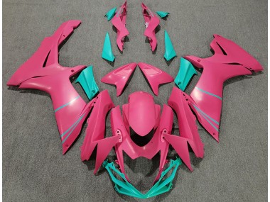 2011-2024 Matt Pink & Blaugrün Suzuki GSXR 600-750 Motorrad Verkleidungen