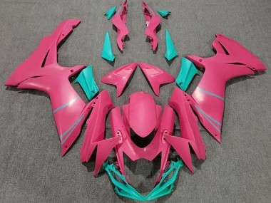 2011-2024 Matt Pink & Blaugrün Suzuki GSXR 600-750 Motorrad Verkleidungen