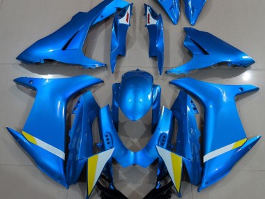 2011-2024 Vollglanz Hellblau Suzuki GSXR 600-750 Motorrad Verkleidungen