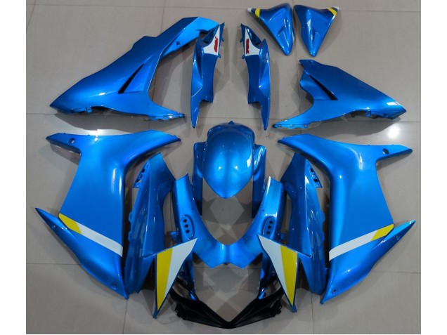 2011-2024 Vollglanz Hellblau Suzuki GSXR 600-750 Motorrad Verkleidungen