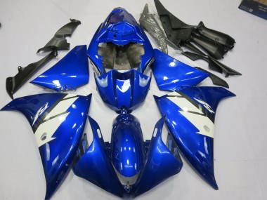 2012-2014 Blau & Weiß Yamaha R1 Motorrad Verkleidungen