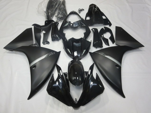 2012-2014 Matt Schwarz Yamaha R1 Motorrad Verkleidungen