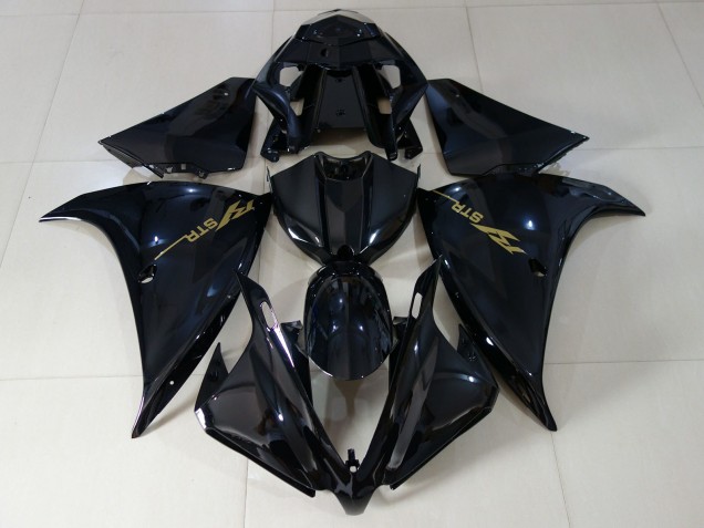 2012-2014 Schwarz Glänzend Yamaha R1 Motorrad Verkleidungen