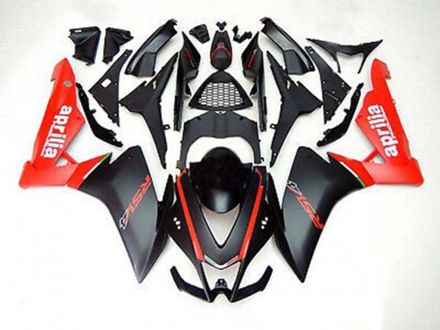 2012-2015 Matt Schwarz & Rot Aprilia RS4 125 Motorrad Verkleidungen 2012-2015 Matt Schwarz & Rot Aprilia RS4 125 Motorrad Verkleidungen