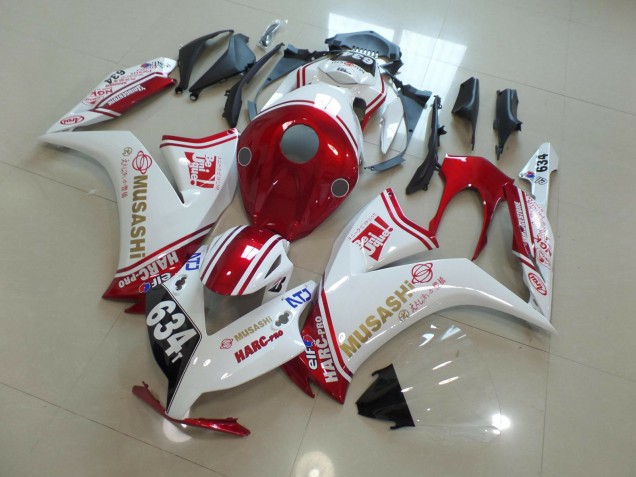 2012-2016 634 Weiß & Rot Honda CBR1000RR Motorrad Verkleidungen
