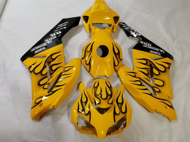 2012-2016 Benutzerdefiniertes Gelb Flame Honda CBR1000RR Motorrad Verkleidungen 2012-2016 Benutzerdefiniertes Gelb Flame Honda CBR1000RR Motorrad Verkleidungen