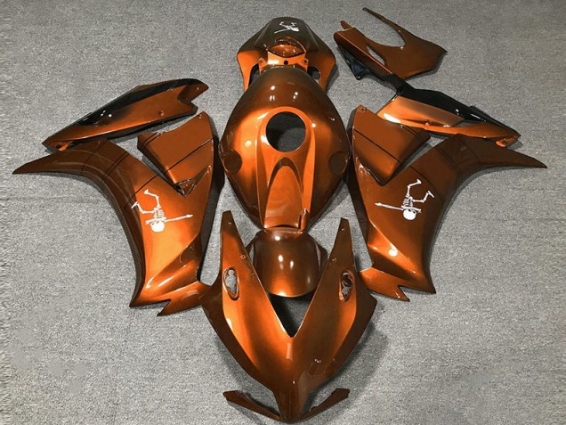 2012-2016 Dunkelorange Glänzend Honda CBR1000RR Motorrad Verkleidungen